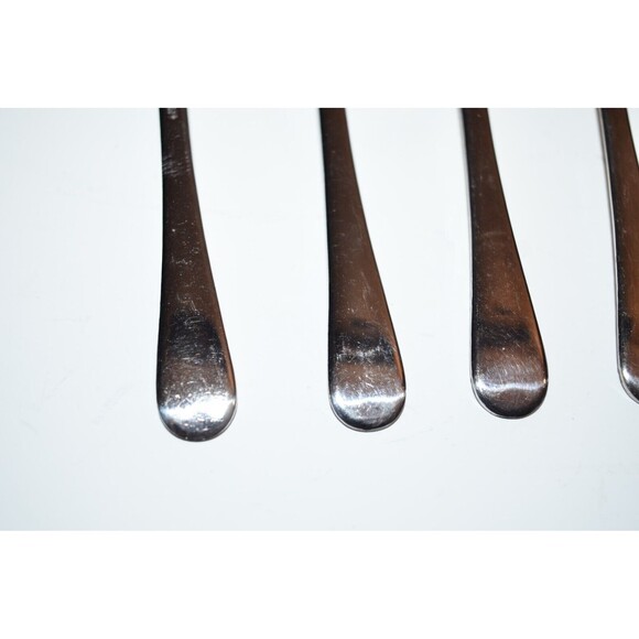 Vtg Sheffield Dessert Forks Set Silver Plated 6pc Plain design - Picture 4 of 6